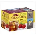 H.E.B Iced Tea Single Serve Cups 12 cts. Raspberry (Pack of 2)