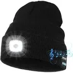 Unisex Bluetooth Beanie with Light Upgraded Musical Knitted Cap with Headphon...