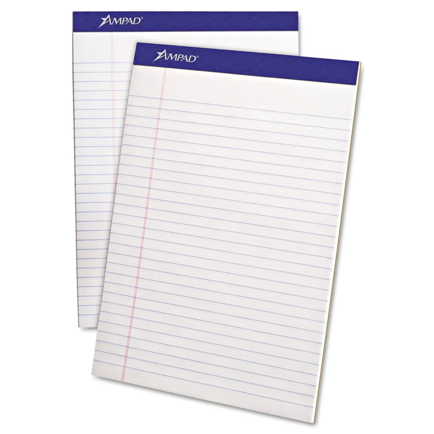 Perforated Writing Pads, Wide/legal Rule, 50 White 8.5 X 11.75 Sheets,