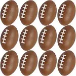 Mini Foam Footballs 12 Pcs Pack | 3.25” Inch Party Favor Balls for Kids | Min...