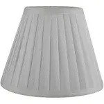 Urbanest Softback Side Pleat Lampshade, Faux Silk, 5-Inch by 9-Inch by 7-Inch, Off White, Spider-Fitter