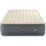 Intex PremAire II Fiber-Tech Elevated Air Mattress with Built In Pump, Queen