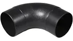 POWERTEC 70105 4 Elbow Dust Hose Connector Black 4 90 Degree Elbow