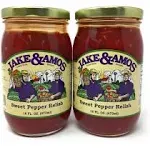 Jake & Amos Sweet Pepper Relish / 2 - 16 oz. Jars