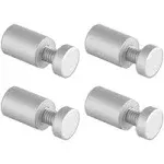 Sign Standoffs Solid Aluminum 3/4&#034;x 1&#034;Sign Standoffs Screws Sign Standoffs Mo...