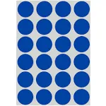 ChromaLabel 0.75 inch Round Label Removable Color Code Dot Stickers, 1008 Pack, 24 Labels per Sheet, Dark Blue