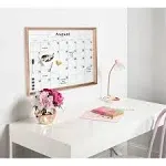 Designovation Calter Framed Magnetic Dry Erase Monthly Calendar, Rose Gold