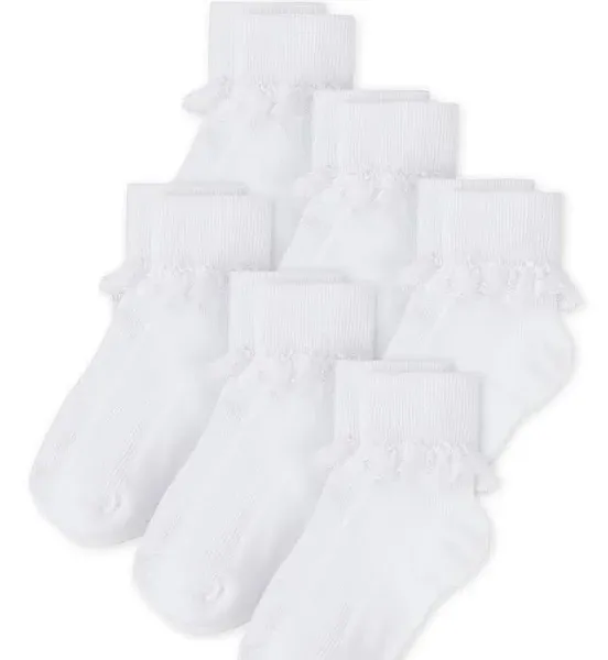 The Children's Place Girls' Turn Cuff Socks 6-Pack