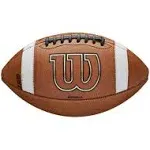 1X WILSON GST Leather Game Football - Official,Color<wbr/>: Brown,Leather,<wbr/>Brand New