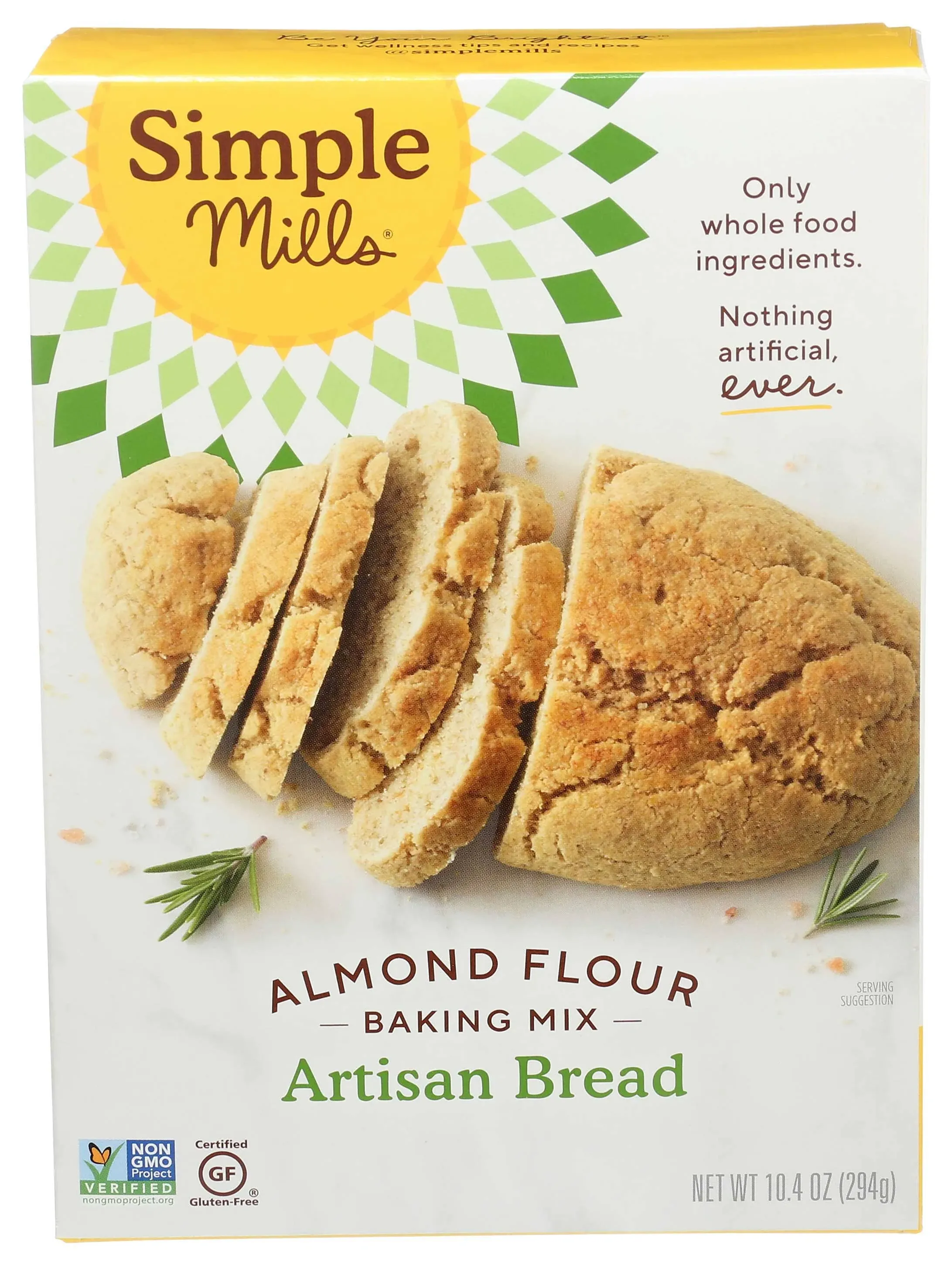 Simple Mills Almond Flour Artisan Bread Mix - 10.4 oz box