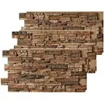 Colorado Dry Stack Faux Stone Wall Panel, Colorado Dry Stack Panel, Sierra Brown BDSPNSBN