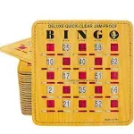 MR CHIPS Jam-Proof Easy-Read Quick-Clear Deluxe Fingertip Slide Bingo Cards with