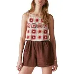 Lucky Brand Women's Crochet Romper