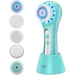 Face Scrubber Exfoliator,Fac<wbr/>ial Cleansing Brush Rechargeable IPX7 Waterproof ...