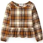 The Children's Place Girls' Long Sleeve Woven Fashion Top