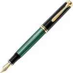 Pelikan M800 Black-Green Fountain Pen (F)