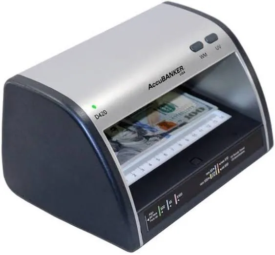 AccuBANKER LED420 3-Point Cash Card Counterfeit Detector UV Detection, UL Listed