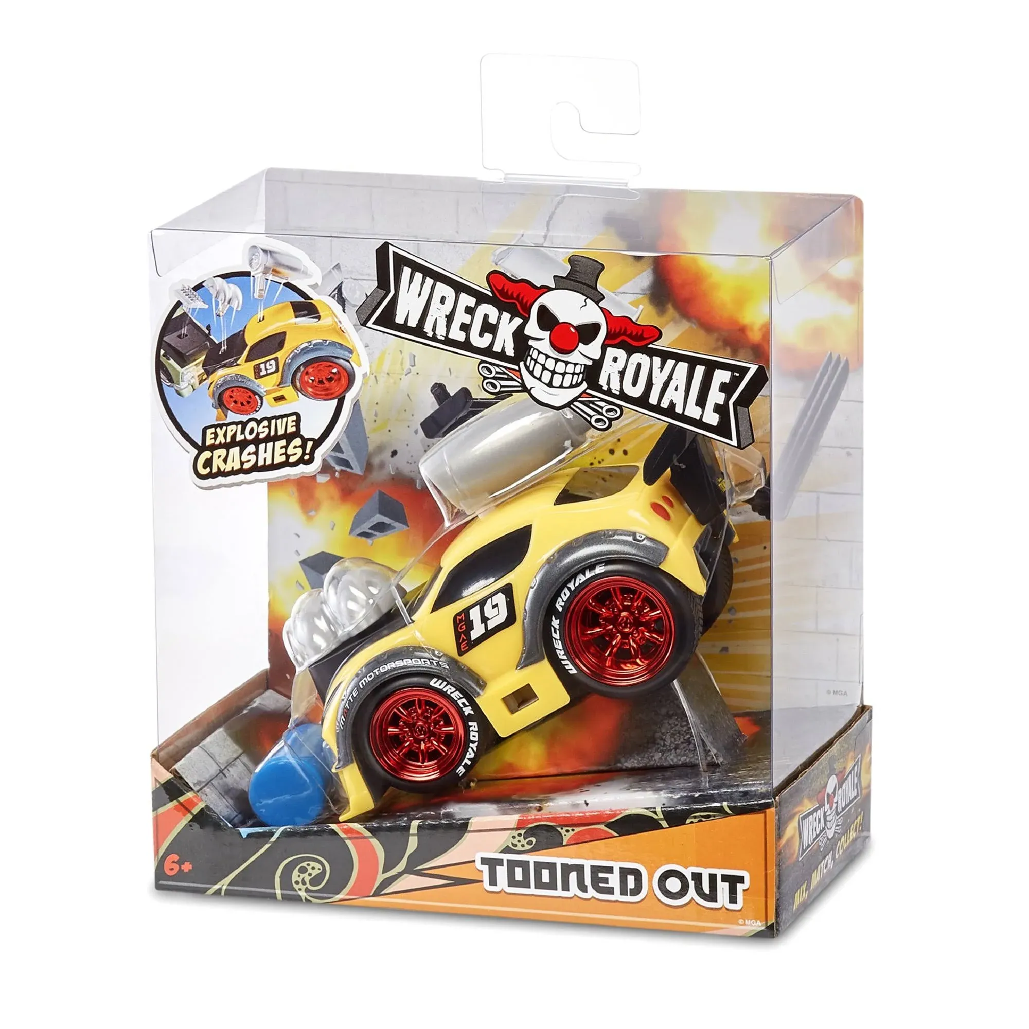 Wreck Royale Exploding Crashing Tooned Out Race Car