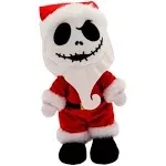 Disney Store Official Santa Jack Skellington nuiMOs Plush – Tim Burton's The Nightmare Before Christmas – Collectible & Posable Soft Toy – Perfect for Fans & Plush Enthusiasts