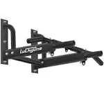 Luckyone Wall Mount Pull Up Bar, Heavy Duty Steel, 440 Lbs, Alloy Steel, Black