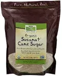 Now Natural Foods Sucanat Cane Sugar