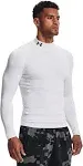 Under Armour Men's ColdGear Compression Mock - White/Black