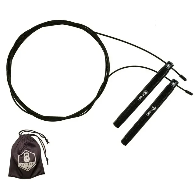 LiftBro Beast Release Jump Rope v.2.0 - Adjustable Speed Rope for High Intensity Training, Cardio and Fitness (Black)