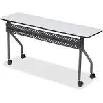 Iceberg 68067 OfficeWorks Mobile Training Table Rectangular Gray/Charcoal