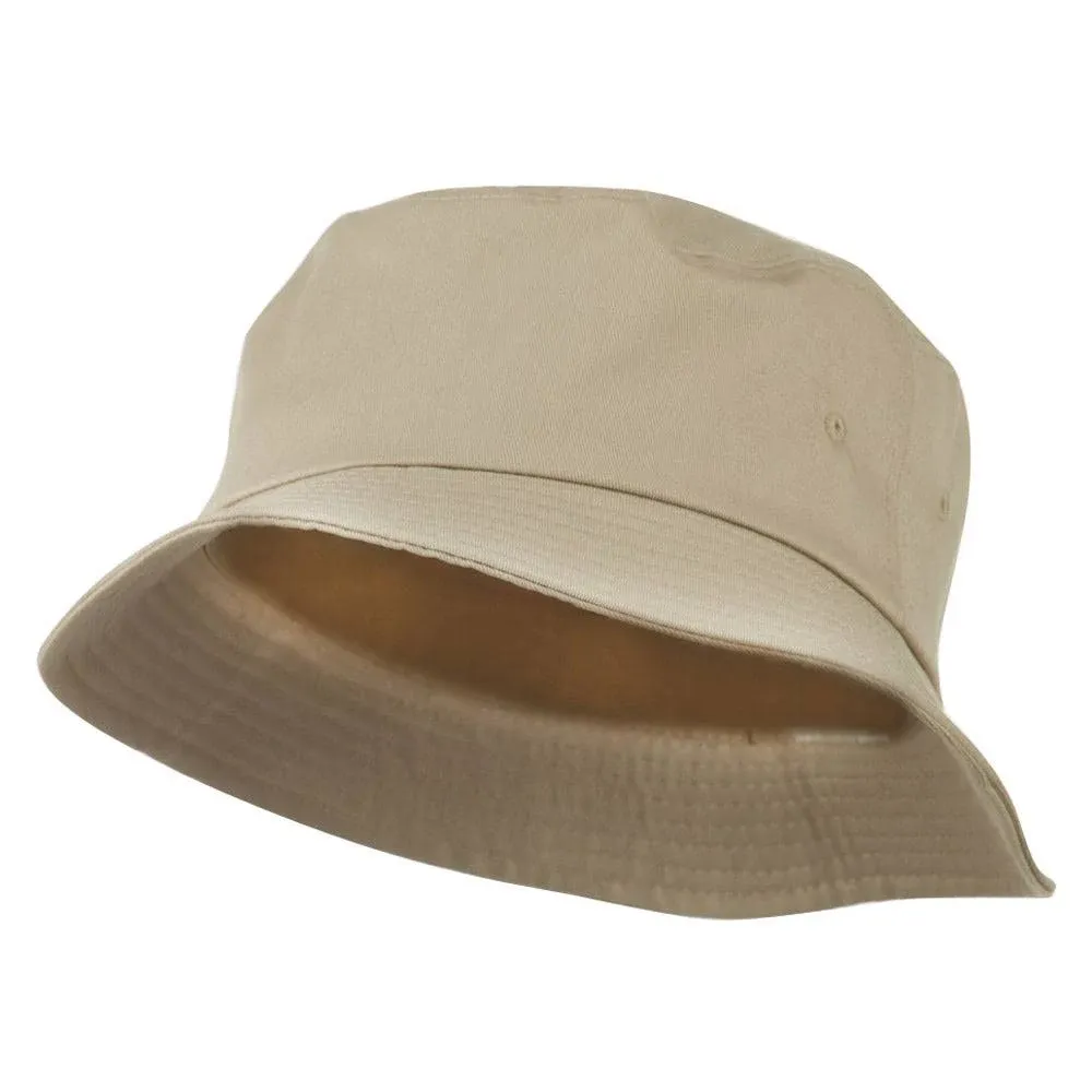 Big Size Cotton Blend Twill Bucket Hat