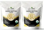 Mayans Secret UDSA Certified Organic Cacao Butter Wafers, 2lb Naturals Raw ...