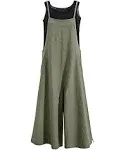 Aedvoouer Overalls Baggy Cotton Linen Jumpsuits Wide Leg Harem