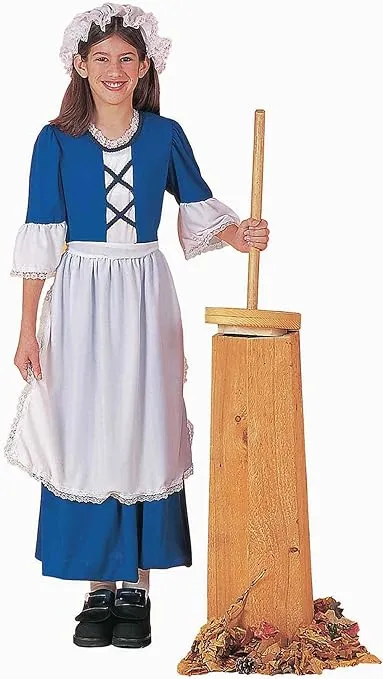 "Girl's Little Colonial Miss Costume"