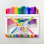 Ooly 24 Pack Switch-eroo Double Sided Color Changing Markers in Vibrant Colors, Color Changeable Markers are Cool Back to School Supplies for Art Projects, Colored Markers for Kids [24 Pack]