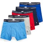 Polo Ralph Lauren Classic Cotton Assorted Boxer Briefs 5-Pack - M