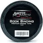 Gaffer Power Bookbinding Tape | Cloth Book Repair Tape | Black | USA Quality | 2 in x 15 yds