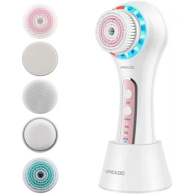 Facial Cleansing Brush, IPX7 Waterproof Facial Spin Brush with 5 Rotating