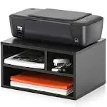 FITUEYES Wood Printer Stands with Storage Workspace Desk Paper Organizers Des...