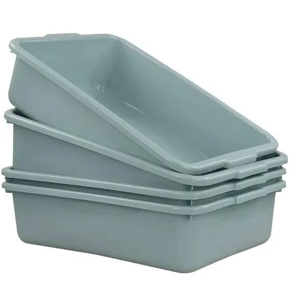 Hespapa 13L Mint Green Utility Wash Tub Basin - 4 Pack 015