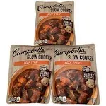 Campbell's Sauces, Slow Cooker, Beef Stew, 12 oz Pack of 3