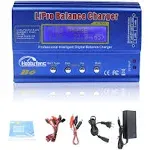 Hobby Fans B6 Mini Professional Balance Charger/Discharger with Power Supply for 1S-6S Lipo Lilon Life NiCd NiMH PB RC Battery