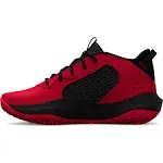 Under Armour Pre-School Lockdown 6 Basketball Shoes - Red, 11.5K