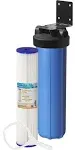 All Purpose 1-Stage Whole House Water Filtration System With 4.5 x 20 in. Reusable and Washable Pleated Sediment Filter