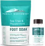 Purely Northwest-Tea Tree Oil Foot Soak & Nail Repair Oil Set- for Dam