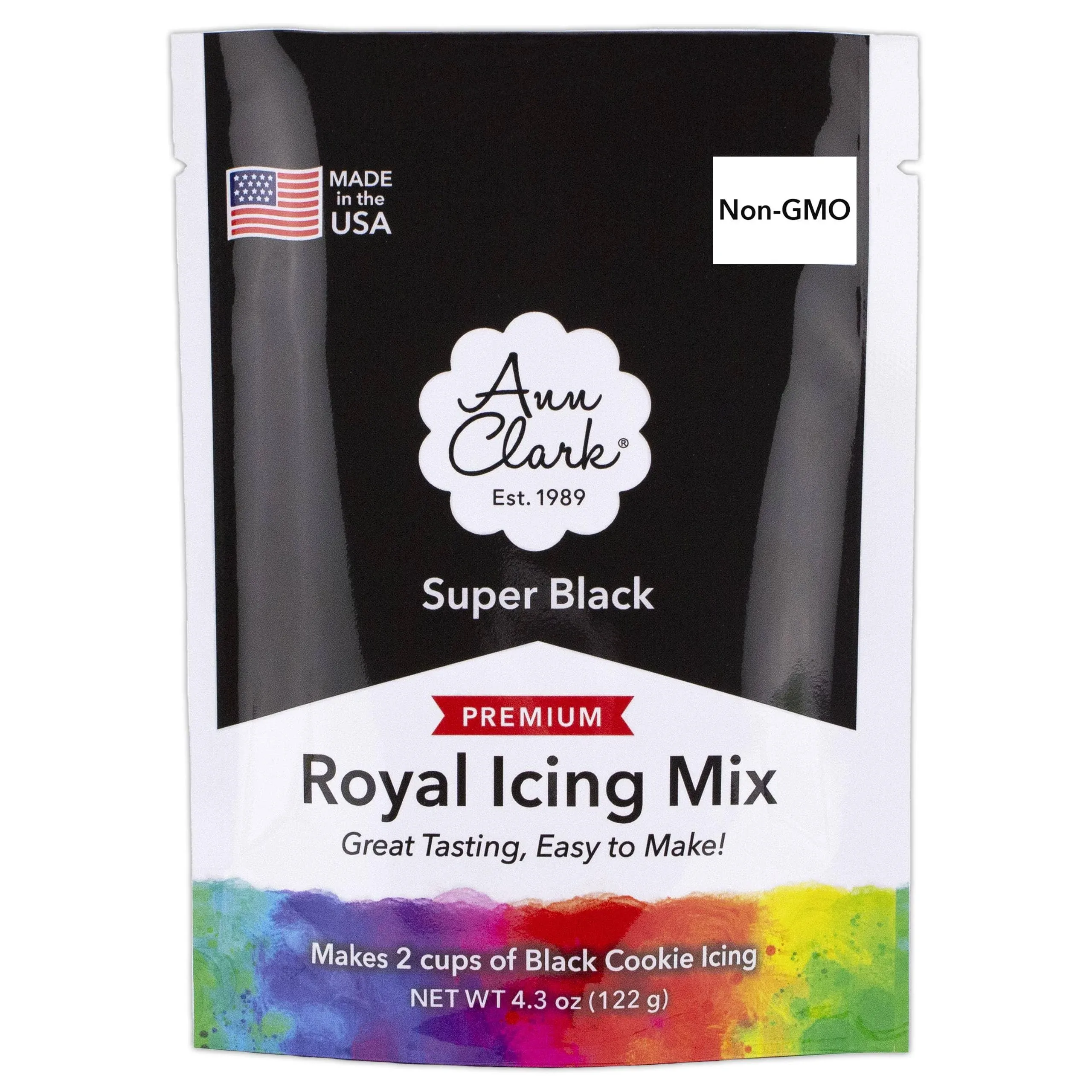 Ann Clark Vegan Royal Icing Mix Black 4.3 oz