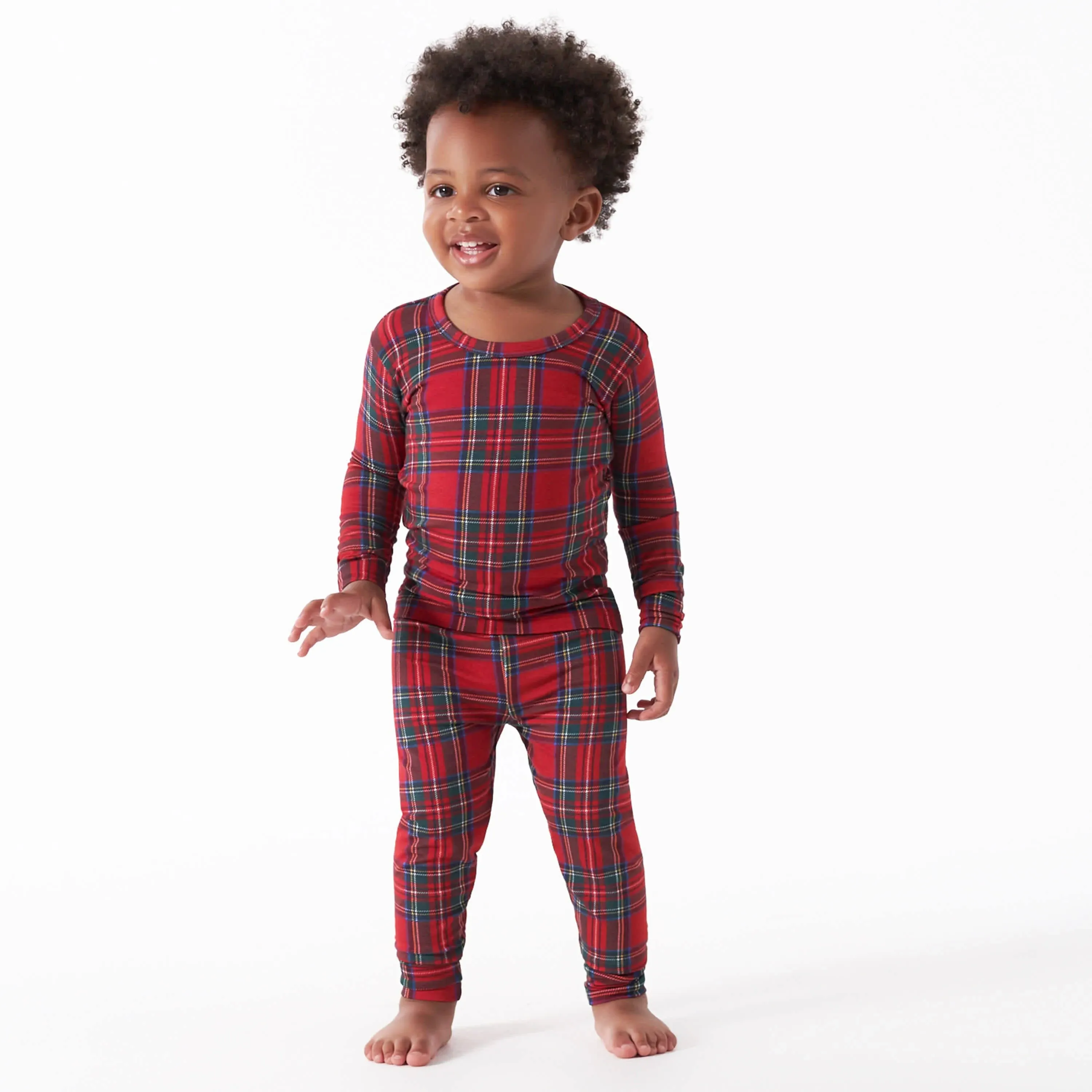 Gerber Kids 2-Piece Infant & Toddler Plaid About You Buttery Soft Viscose Made from Eucalyptus Snug Fit Holiday Pajamas - 4T