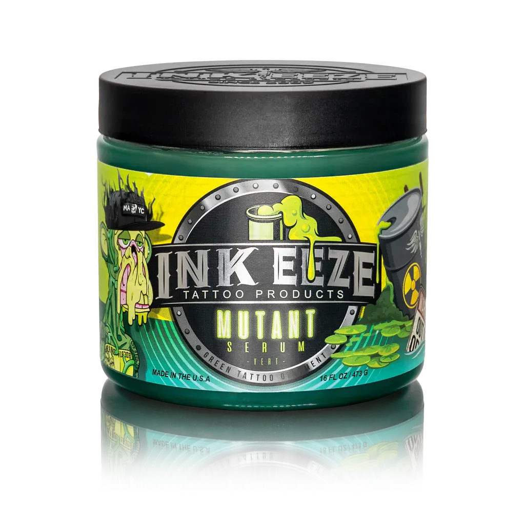 INKEEZE Mutant Serum Green Tattoo Ointment - 16oz Jar