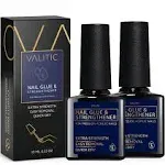 Nail Glue and Strengthener for Acrylic and Press On Nails - Quick Dry Brush O...