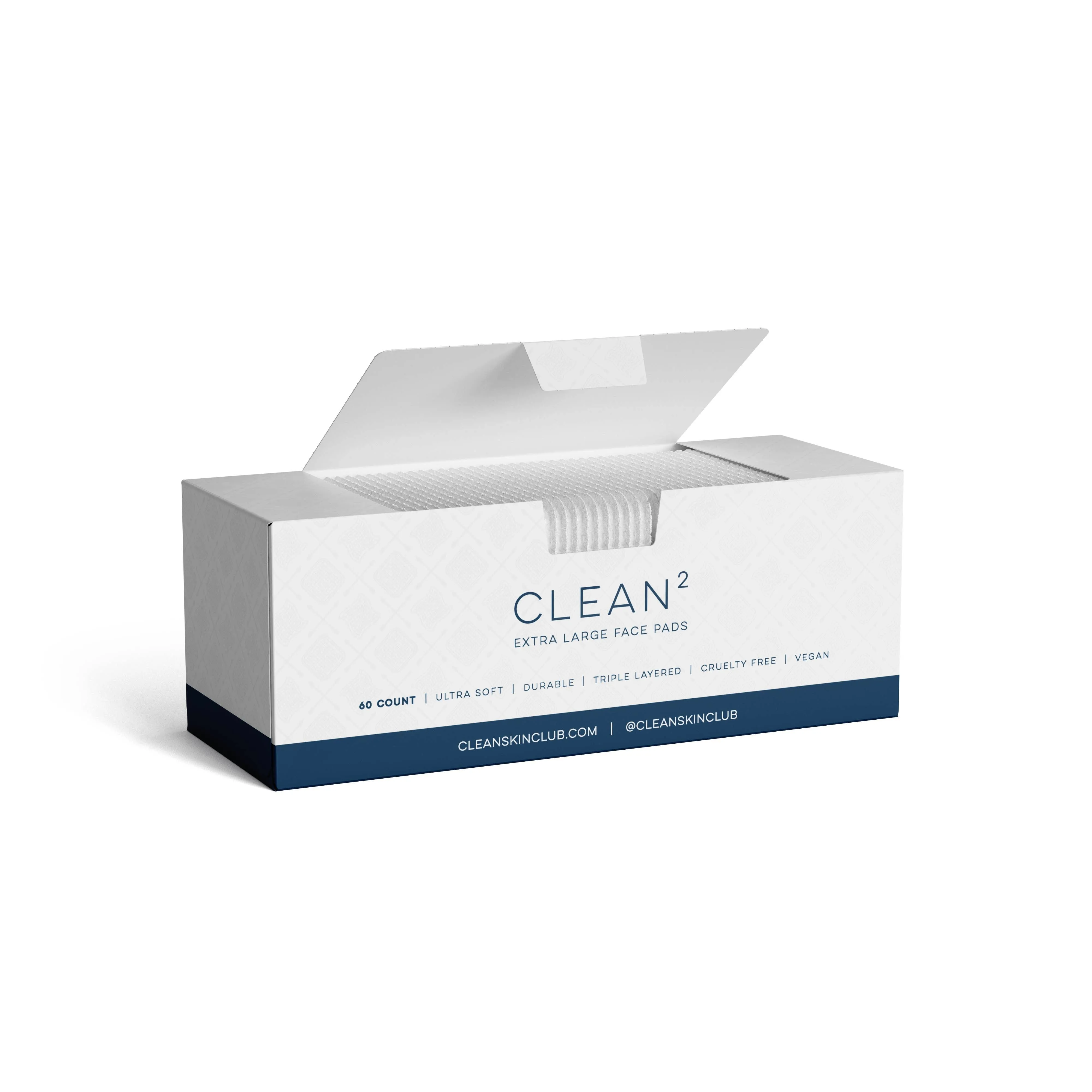 Clean Skin Club Clean² Pads 2.0 New &amp; Improved Edges Guaranteed Not to Shed...