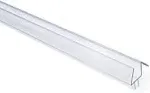 1/2" Frameless Glass Shower Door Sweep - Bottom Seal - Wipe - Drip Rail - 31"