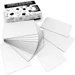 Dry Erase Magnetic Labels 5.6 x 3.7 in, Dry Erase Magnets, 36-Pack, White Erasable Write-On Cards, for Office, Education, Home, Whiteboard